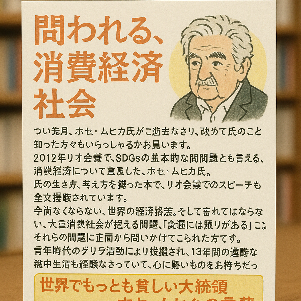 問われる、消費経済社会。