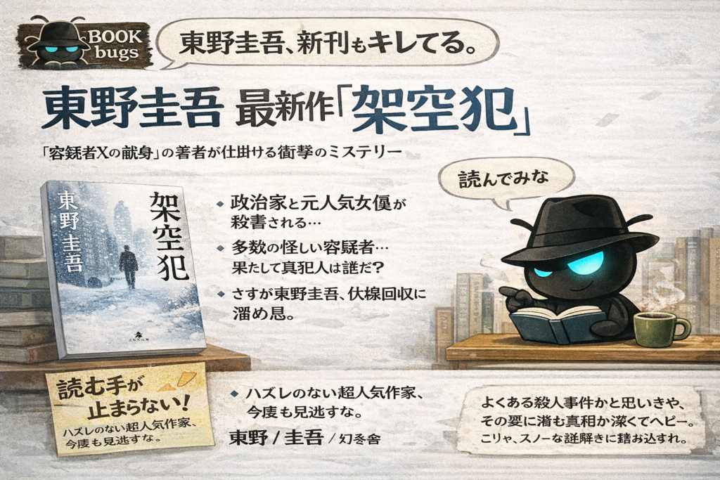 推理小説　東野圭吾氏の最新版で相当の売り上げ作品です。