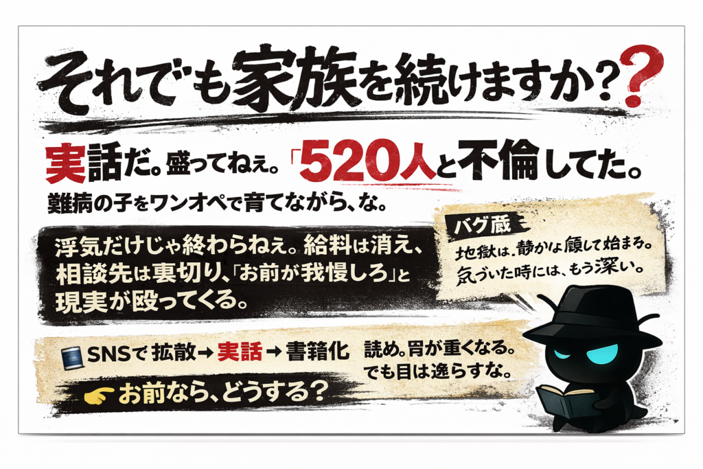 SNSで話題となったらしいですが実話です。恐ろしい本です。